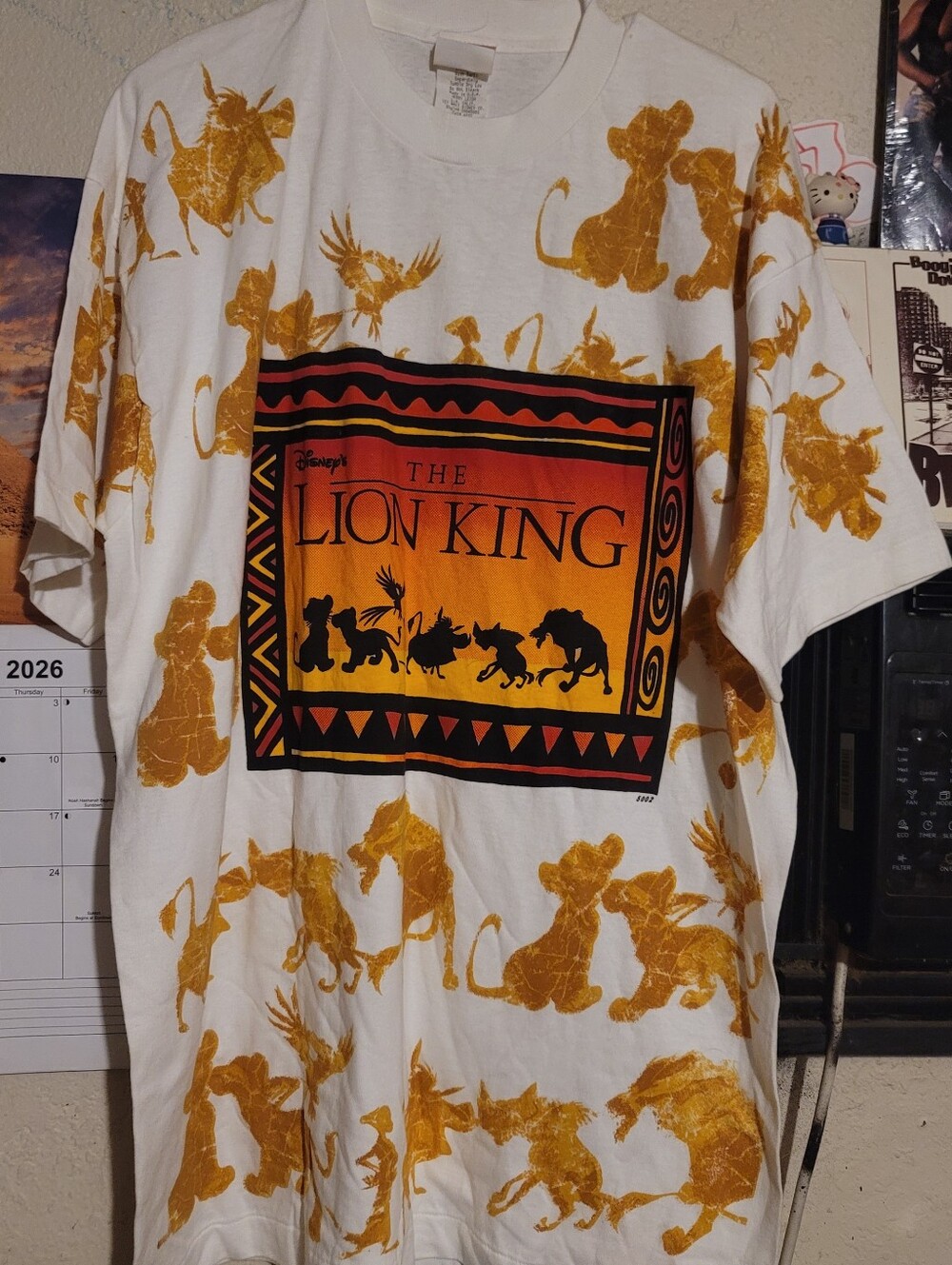 Vintage Disney The Lion King All Over Print Shirt